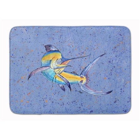 Carolines Treasures Carolines Treasures 8350RUG Blue Marlin Machine Washable Memory Foam Mat 8350RUG